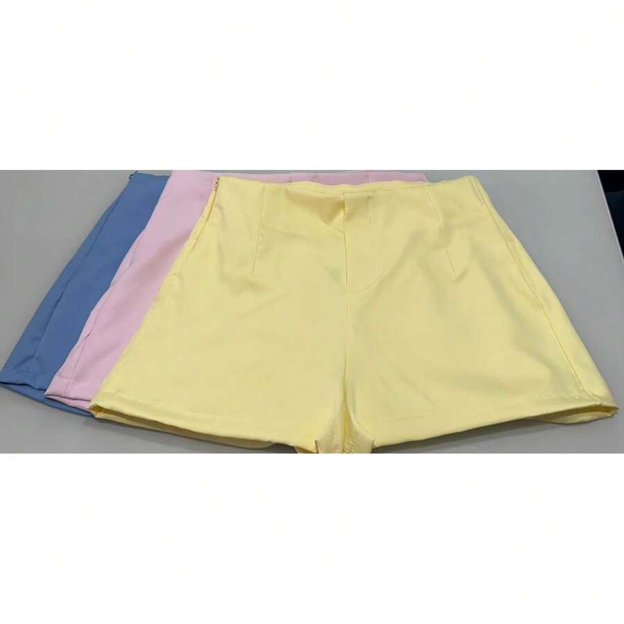 3-PIECE TAILORED SHORT KIT, NEW FASHION 2025 - VÀNG HỒNG XANH DƯƠNG - Xem 1
