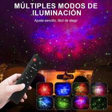 Proyector de Galaxias y Estrellas con Mando y Temporizador - Conejito espacial - Ver 8