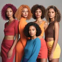 ownvmor 26 Inch 180Density Soft Black Kinky Curly Human Lace Wigs, 13*4*1 Lace Front Glueless Wigs For Women With Baby Hair Synthetic Heat Temperature Daily Cosplay Glueless Wig(Burgundy 99J) - 酒紅色 - 查看 12