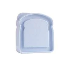 Caixa de Sanduíche, Caixa Bento, Marmita com Tampa em Formato de Torrada e Recipiente de Armazenamento de Alimentos Reutilizável, Micro-ondas e Lava-Louças, Caixa de Sanduíche Reutilizável com Tampa