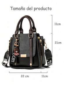 Bolso bandolera para mujer, bolso bandolera, bolso bandolera de PU, adecuado para mujer, bolso cruzado de color sólido, bolso pequeño con cremallera, billetera para teléfono móvil, bolso mensajero (color: negro, burdeos, verde, granate, caramelo) - Rojo - Ver 9