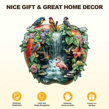 1pc Wooden Jigsaw Puzzle, Asymmetrical Animal Shaped Wooden Puzzle Toy, Unique Party Game Gift, Decorative Art Puzzle, Tabletop Magic Puzzle, Creative Children's Educational Puzzle, Holiday Gift, Adult Wooden Puzzle, Christmas Gift, Back To School Gift, Birthday Gift (2D Puzzle)