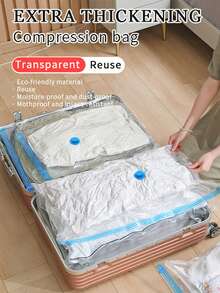 Vacuum - Sealed Bags Are Used For Storing Out - Of - Season Clothes. They Can Prevent Mildew, Insects, And Moisture, Save Space, And Make It Easy To Store Items Through Vacuum - Sealing. They Are Travel Accessories, Vacuum Bags, Travel Essentials, Vacuum Storage Bags, Travel Essentials, Storage Bags, Cruise Essentials, Items For Organization And Storage, And Bedroom Items. - Multicolor - View 11