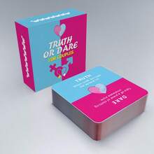 1 盒迷你真心话大冒险，亲密浪漫的情侣游戏卡，有趣的设计便携式旅行伴侣，适合情侣约会之夜、派对娱乐，增强情感互动，是情人节、万圣节、圣诞节的理想礼物 - 紅色 - 查看 1