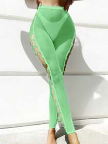 女士渔网连体袜性感异国情调内衣开裆紧身衣连体娃娃睡衣性感紧身裤渔网开口打底裤条纹连裤袜内衣裤，适合派对、俱乐部服装、运动、舞蹈服装、俱乐部街头时尚、夜间外出、约会、表演、新婚之夜 - 性感长袜和紧身裤内衣