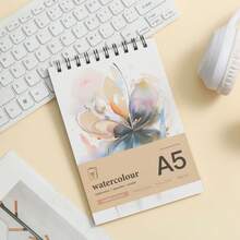 Watercolor Painting Sketchbook For Art Students With Doodle Pattern,15 Sheets(30Pages)260g Water Color Paper Back To School,Mother's Day,Mom's Gift,Back To School,School Supplies
