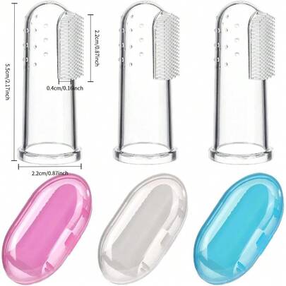 1pcs Finger Toothbrush Soft Brush, Oral Tongue Cleaning Artifact, Reusable, Hygienic Massage, Easy To Clean, Pet Toothbrush, Finger Toothbrush/Tongue Brush With Box,Toothbrush,Tooth Brush,Cepillo De Dientes,Teeth Cleaning Kit.Dog Toothbrush,Dental,Dog Toy,Dog Toys For Aggressive Chewers,Cat Accessories,Dog Toothpastes,Dental Assistant Stuff,Cat Tooth Brush