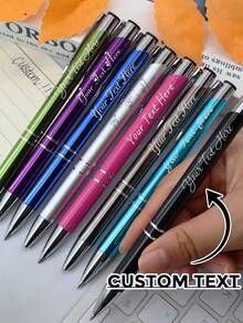 Custom Gel Pens With Name, Personalized Teacher Pens, Customized Ballpoint Pen, Customizable Christmas Gifts, Birthday Gift, Teacher'S Day, Anniversary, Graduation Gifts, Christmas, Back To School Supplies, College Essentials, Daily, Kids, Student, School, Friend, Home, Office,Christmas Gift Supplies