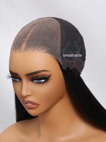 UNice Hair Bye Bye Knots 7x5 Lace Brown With Blonde Piano Highlights Straight Bob Wig With Dark Roots Glueless Bob Wigs 100% Human Hair Ready To Wear Pre Cut Pre Bleached Pre-Pluck Transparent Lace With Drawstring Unice Wigs For Women