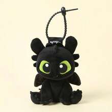 Universal Pictures 13厘米梦工厂《驯龙高手》无牙仔毛绒钥匙扣 | 可拆卸背包挂钩 | 柔软毛绒玩偶，儿童礼物 | 官方授权坐姿毛绒玩偶 - How to Train Your Dragon - 查看 2