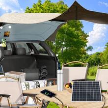 ZGZXSEXHZ 1pc 15W Portable Solar Panel With Clip Frame, Compact And Lightweight, Suitable For Outdoor BBQ, RV Travel, Hiking, Patio, Pet House Heating & Lighting, Power Bank, Emergency Backup Power