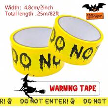 Halloween Decoran Caun Tape Do Not Enter Yellow Cary Caun Roll Crime Cene 2In X 82Ft Halloween Outdoor Decor DIY Tape Cary Warning For Indoor And Ouide Party Upplie Danr Zone
