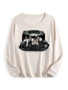 Homies Pachuco  Ese Retro Crewneck - 杏色 - 查看 1