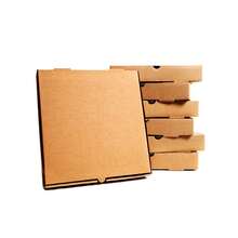 50 X Pizza Boxes Plain Brown Postal Box Takeaway Style Box - 12" - Brown - Default - View 2