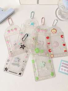 Kpop Photocard Holder, 3 Inch Cute PVC Photo Card Holder Fof Kpop Album Idol Card Credit ID Bank Card - 彩色 - 查看 5