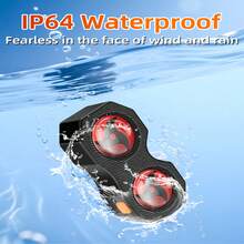 SPNANMA 2025 升级版恶魔眼自行车尾灯，防水智能 LED 自行车尾灯，带 82 个预设，可编程恶魔眼自行车尾灯，带 Type-C 充电，自行车安装支架 - A1 - 查看 6