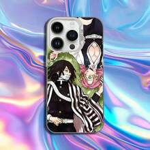 D-Demon S-Slayer Mitsuri Obanai Phone Case Covercompatible With  16,15,14,13,12,11,Mini,Pro,SE,MAX White Matte Shockproof Cover,Covercompatible With  17 Case,  17 Pro Case,  17 Pro Max Case