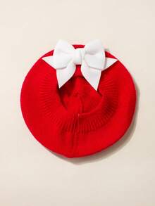 1PC/2PCS Baby Beret Hat,Christmas Hat,Bow Hat,Christmas Dress Up, Boys And Girls Universal,For Newborn Baby 1-3 Years Old,Christmas Gift - Multicolor - View 16