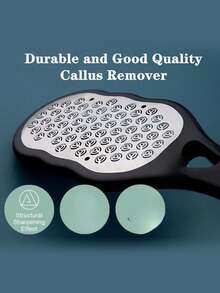 1pc Professional Stainless Steel Foot File With Anti-Splash Design, Ergonomic Handle & Coarse/Fine Grit Exfoliating Surface - Durable Plastic Construction For Home Spa Pedicure & Manicure Care - Perfect Holiday Gift For Graduation, Thanksgiving, Christmas