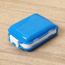 Portable Mini Pill Box, Double Sealed Medicine Tablet Storage Box, Foldable Flip Cover 3-Layer 8-Grid Large Capacity Pill Case, Travel Medication Organizer - Multicolor - View 14