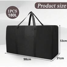 Bolsa de Almacenamiento 180L, Duffle Bag para Mudanza con Cremallera y Asas Reforzadas, para Guardar Ropa, Juguetes, Colchas y Sábanas - 56 litros - Ver 2