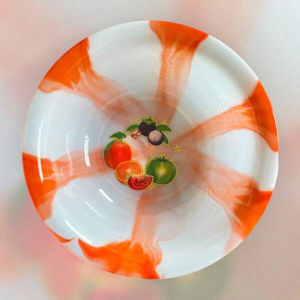 Saladeira Fruteira Bacia Plástico 1,5L 24CM - Alta Resistência Multiuso Desenhos com Alto Relevo