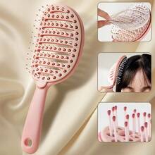 蓬松双排发刷，带头皮按摩气垫，适用于头发造型和清洁