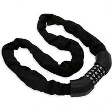 Candado de Combinación para Bicicleta Ultra Resistente con Recubrimiento de Tela, Resistente al Agua, Acero Reforzado, Cadena con Combinación de 5 Dígitos, Hasta 100 Kg de Fuerza, (99.5 cms) - 1 - Ver 8