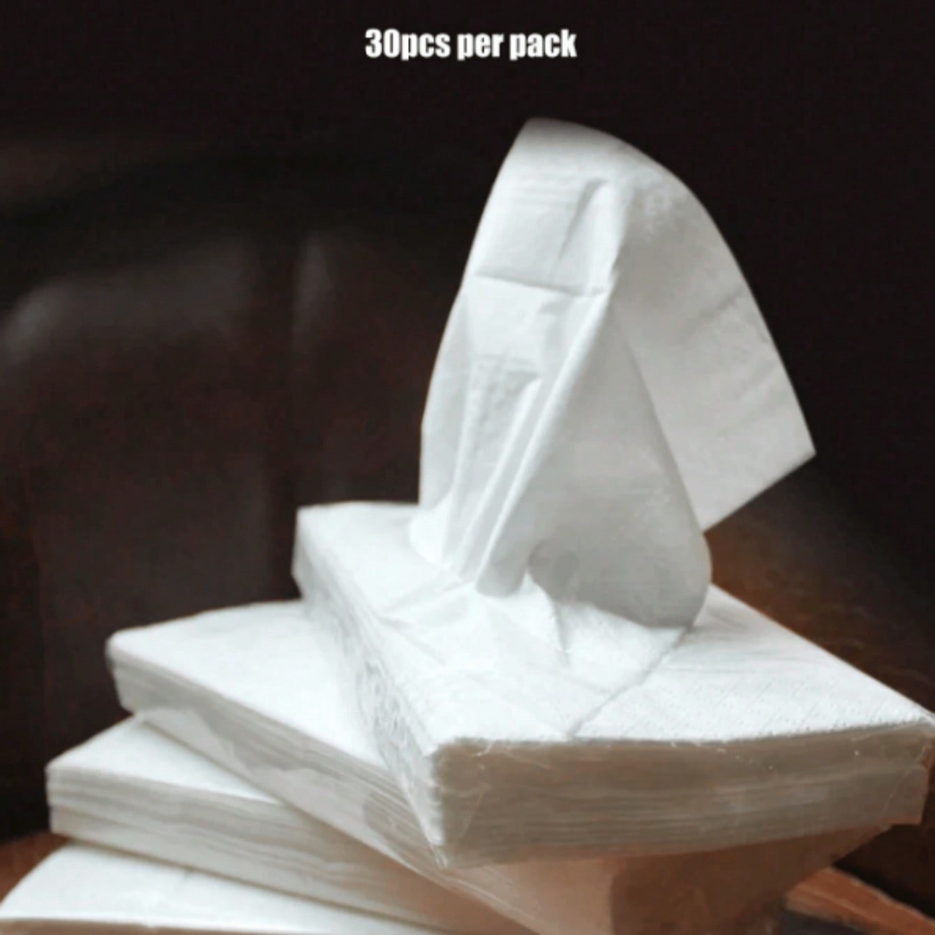 Nuevo Paquete de 30 piezas de Pañuelos de Papel para Coche, Pañuelos de Papel Suaves y Portátiles para Limpieza de Coche, Esenciales para la Higien