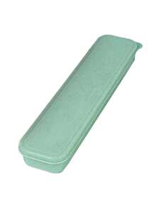 1pc Portable Cutlery Box, Small & Medium Size Makeup Brush, Knife, Fork, Spoon, Chopsticks Box, Pencil Box With Lid, Colorful Storage Box, Essential Travel Cutlery Set, Suitable For Halloween, Christmas Gifts