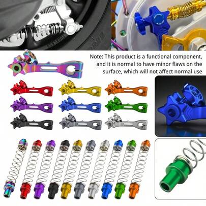通用且易于安装的 CNC 铝制后制动摆臂和制动回位弹簧，适用于 CRF、川崎、铃木、Apliya、杜卡迪、凯旋、Bajage Pulsar RS200、Boxer CT100、NKD 等摩托车零件