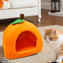 Guinea Pig Hideout Guinea Pig Bed Halloween Style Small Pet Hides Ideal Bed For Small Animal Pumpkin Cave Orange Pet Waterloo House For Hamster Dwarf Hamsters Gerbils Mice Rats Rabbit Chinchilla Baby Kitten Halloween Accessories