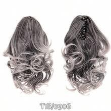 10 Inch Ponytail Extensions Clip On Ponytail Extensions Curly Wavy Ponytail Extensions Synthetic Heat-Resistant Claw Clip Ponytail Extensions For Women & Girls Voluminous Claw Clip Hairpiece For Weddings Parties & Everyday Wear,Halloween, Party