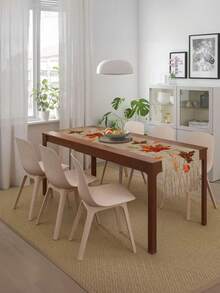 1 pieza Camino de mesa inspirado en el otoño con diseño de hojas de arce y trigo - Poliéster, múltiples tamaños para decoración del hogar y la cocina, Acción de Gracias, Año Nuevo, regalo para todo el año, decoración del hogar de temporada