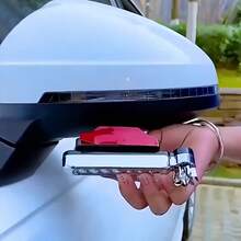 مروحة سيارة تعمل بالطاقة الريحية 2 قطعة، أضواء مروحة دوارة، أضواء ديكورية للسيارة، إضاءة تعمل بالرياح، مناسبة للشبك الأمامي ومرآة الرؤية الخلفية، لا تحتاج إلى بطارية