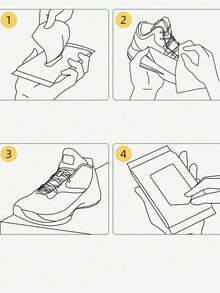 80pcs Shoe Cleaning Wet Wipes, Sneaker Cleaner, Sports Shoes Cleaning Cloths, Stain Remover Disposable Wet Tissues, 80/30/12pcs - Black and White - View 5