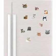 12Pcs Funny Fridge Magnets Cute Refrigerator Magnetic Stickers Decor Morale Humorous Housewarming Home Office Cabinets School Locker Whiteboard Dishwasher Thickened Strong Magnetic