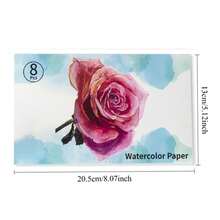 8 Stücke 400g Aquarellpapier aus Holzzellstoff, geeignet für Aquarellmalerei, Filzstifte, Gouache, Ölmalerei und andere Malbegeisterte