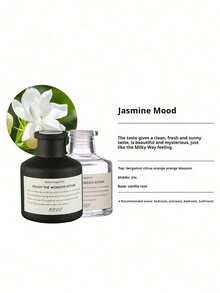 1 Set (1 Flasche Duftöl + 4 Stück Diffusor Stäbchen) Duftölset mit Diffusor ohne Flamme für lang anhaltenden Duft, geeignet für Schlafzimmer, Badezimmer, Wohnzimmer usw.