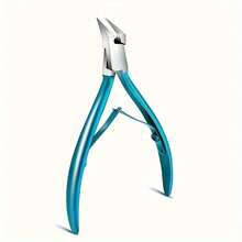 Razor Sharp Stainless Steel Cuticle Nippers - Professional Hypoallergenic Precision Nail Care Tool For Easy Exfoliation And Trimming Of Hangnails And Dead Skin - Blue - View 7