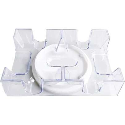 EstiloTendenciaVbestlife Bandeja De Cartas De 2 Barajas/6 Barajas, Bandeja De Cartas Canasta Giratoria De PláStico Suave, PráCtico Soporte Para Cartas De Juego, Organizador De Juegos De CartasCalidad PremiumVersióN Mejorada