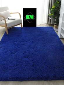 Luxury Shaggy Rug For Living Room Or Bedroom 2.00 X 1.40 - 藍色 - 查看 4