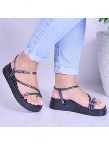 Sandalia Papete Plataforma Flatform Army 100% EVA - Blush - Visão 4