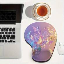 Mouse Pad Wrist Support, Ergonomic Mouse Pad With Wrist Rest, Comfortable Mouse Pad With Smooth Wrist Rest, Suitable For Non Slip Base, Computer, Laptop, Office And Home