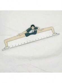 1 pieza Regla de mercancía del anime Gojo, herramienta de medición y escritura, herramienta de dibujo, regla, regla de papelería estudiantil, regla de agrimensura, regla de marcado, regla de cuadrícula, regla de tablero grueso - Multicolor - Ver 11