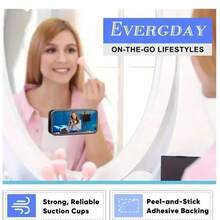 2 piezas Almohadilla de succión de silicona antideslizante - Ventosa de agarre fuerte con respaldo adhesivo - Perfecto para teléfonos inteligentes, ofrece un agarre antideslizante y reutilizable