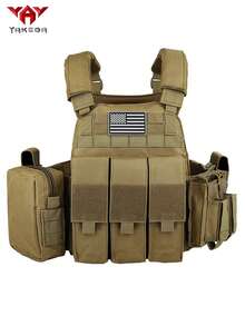 Adjustable Shoulder & Waist Hunting Vest, Expandable Triple Waist Pouch, Laser Perforated, Tear-Resistant, Suitable For Hunting, Outdoor Adventure And More