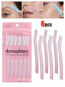 12pcs Female Facial Exfoliating Shaver-Eyebrow Trimmer With Anti-Cutting Blade, Portable Multifunctional Eyebrow Shaving Set, Facial Hair Removal, Fine Facial Hair And Cutin Removal | Eyebrow Shaping Knife & Facial Hair Remover, Multifunctional Facial And Eyebrow Repair, Reusable Exfoliating Beauty Tool