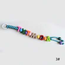 1个个性化姓名串珠钥匙扣编织绳礼品独特趣味包包/行李牌派对小礼物Y2K，旅行箱旅行行李，旅行打包 - 彩色 - 查看 23