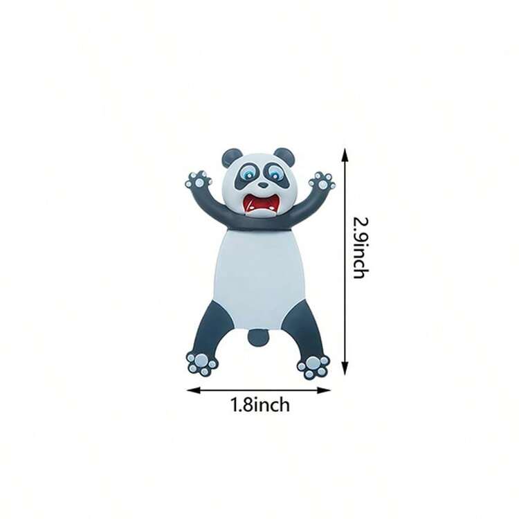 1个3D卡通动物书签，趣味可爱PVC材质，阅读标记卡，适合学生、青少年、男孩女孩，办公学习用品，生日派对礼物，返校礼物 - 多色 - 查看 12